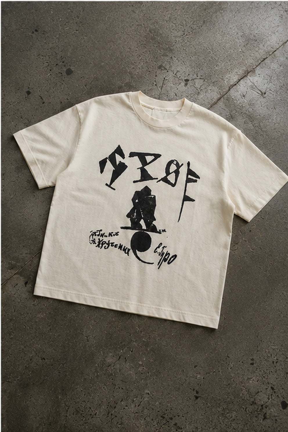 TSHIRT OVERSIZE - LIENZO CREMA