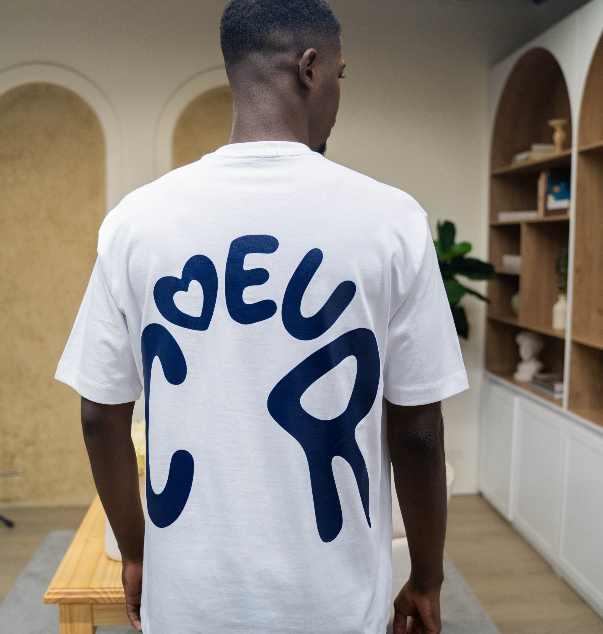 TSHIRT OVERSIZE - COEUR BLANCO