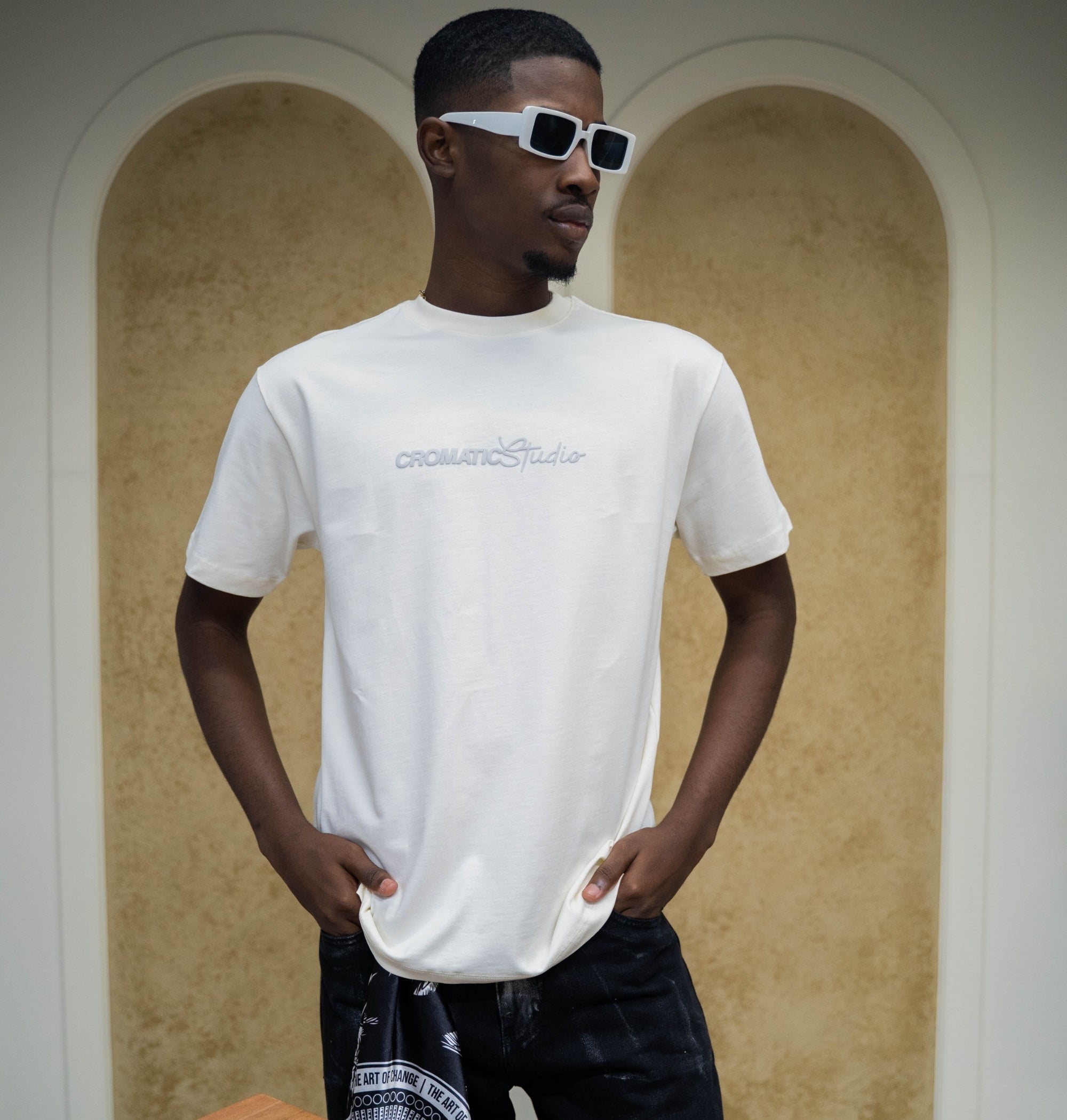 TSHIRT REGULAR - MOVING CREMA