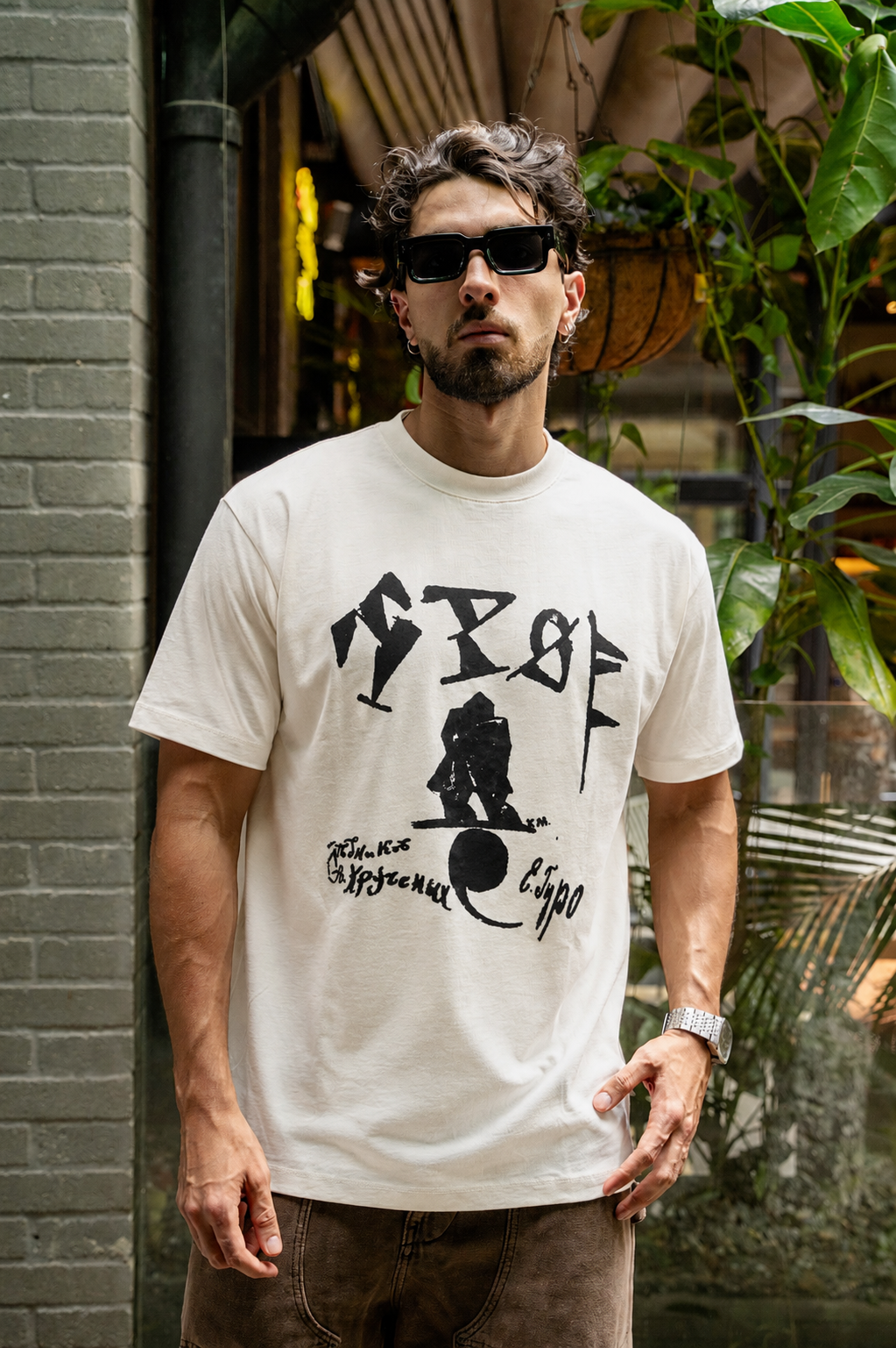 TSHIRT OVERSIZE - LIENZO CREMA