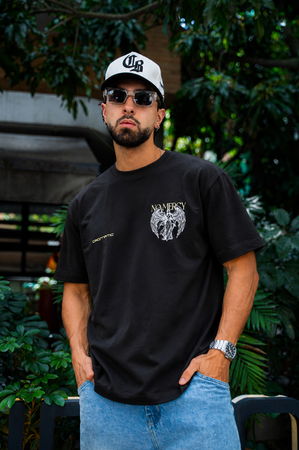 TSHIRT OVERSIZE - ANGEL NEGRO