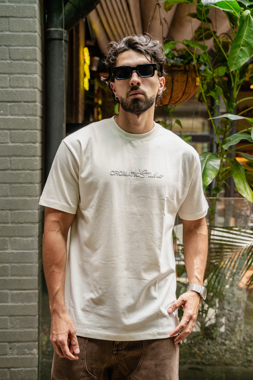 TSHIRT REGULAR FIT - MOVING CREMA