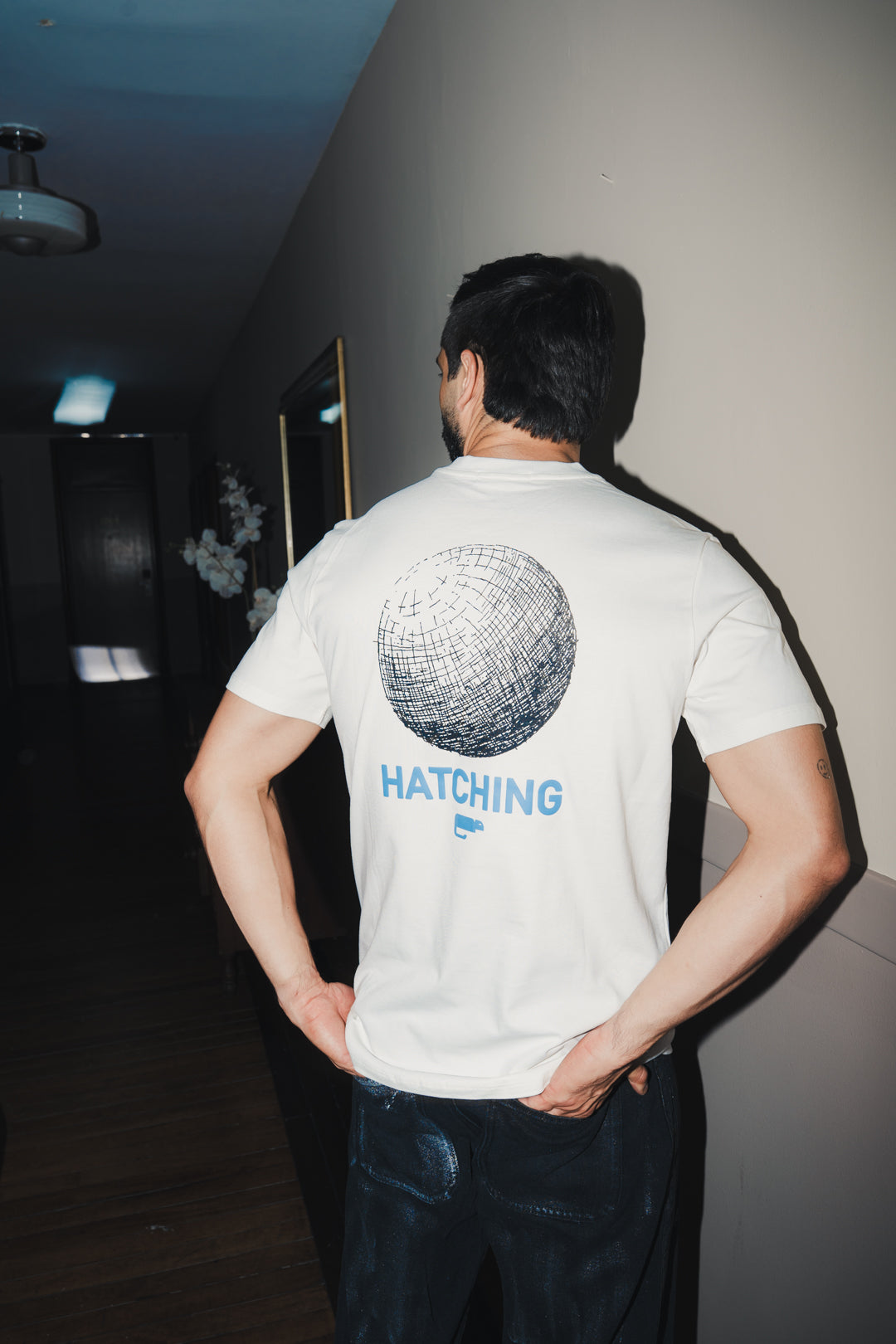 TSHIRT - HATCHING BLANCO