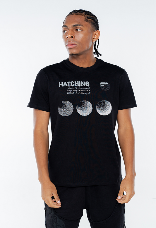 TSHIRT - HATCHING NEGRO