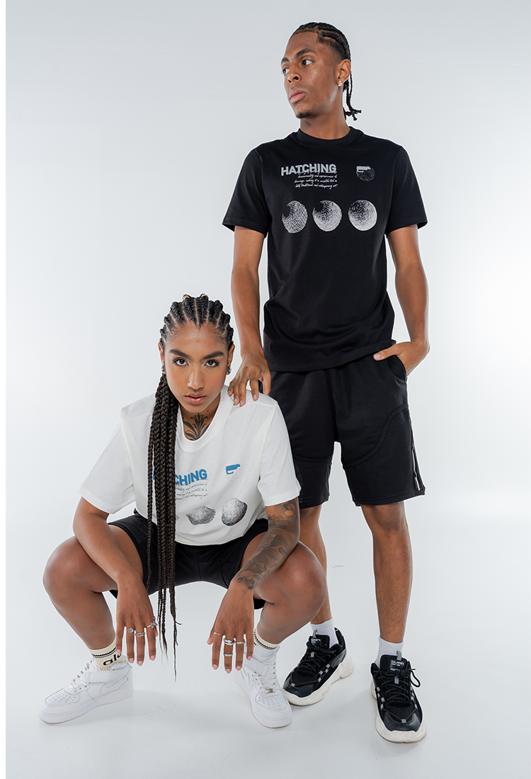 TSHIRT - HATCHING NEGRO